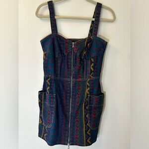 Vintage very unique Marc Jacob’s Aztec Denim Dress